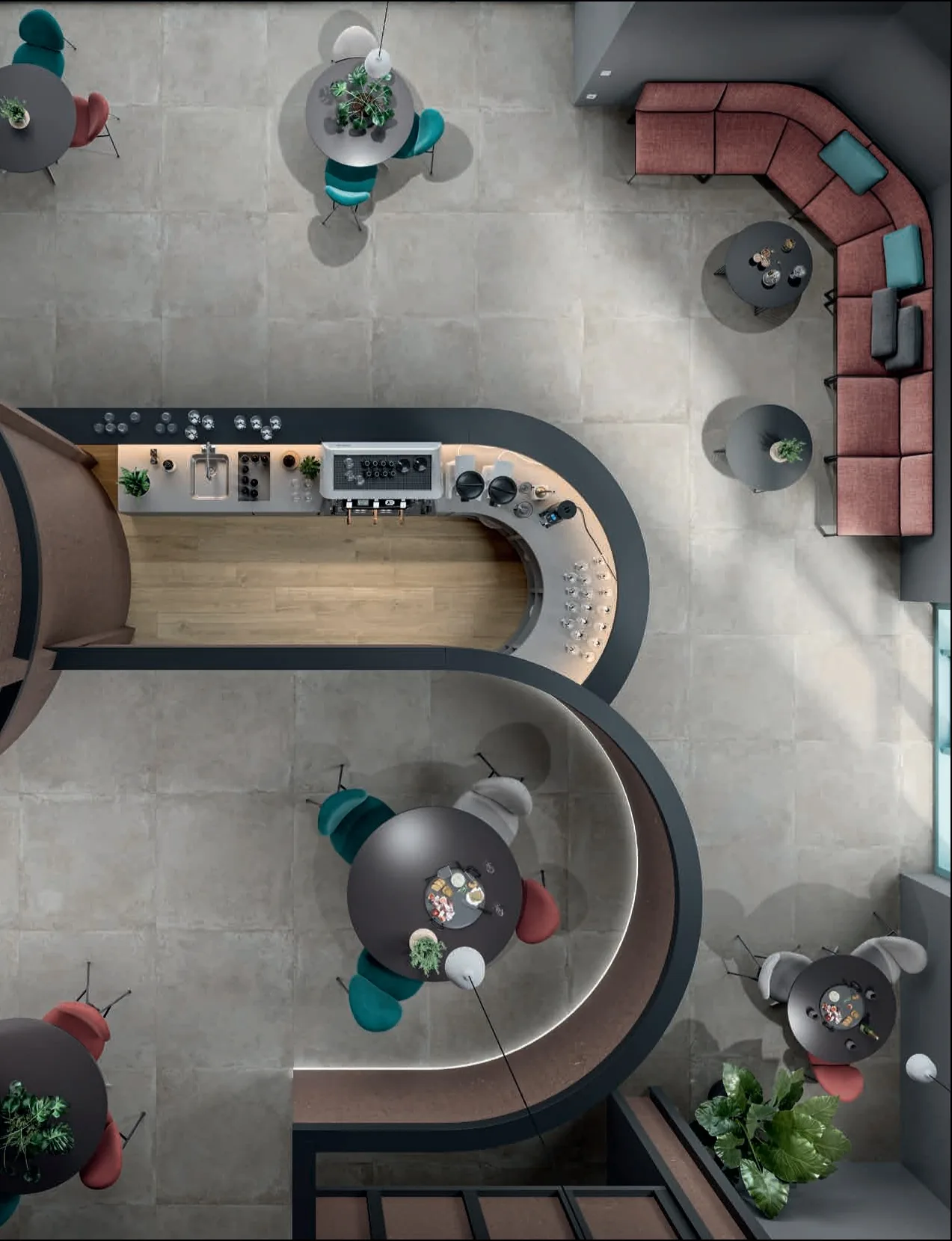 Elios Ceramica · Brooklyn Grey · Raumbeispiel