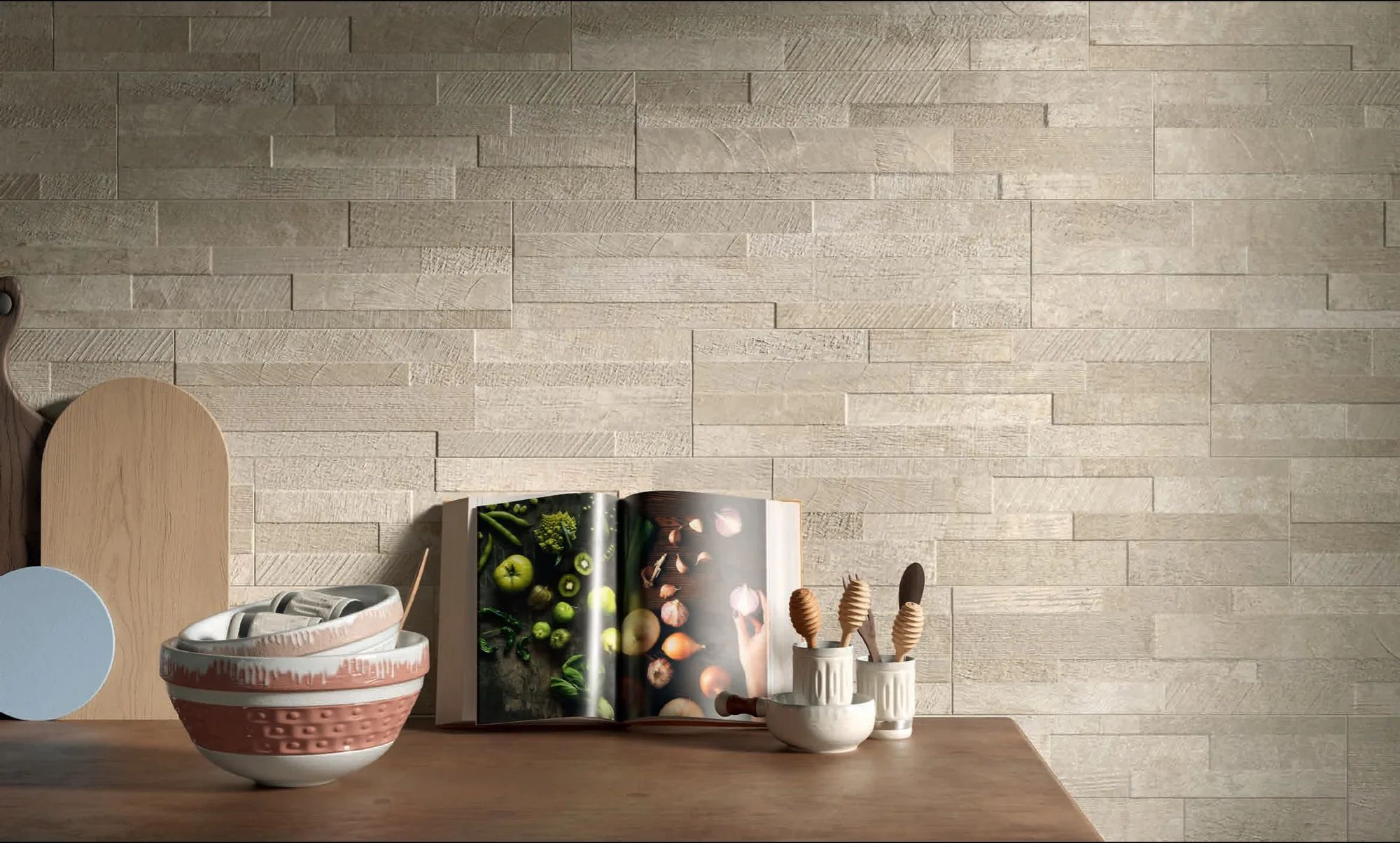 Elios Ceramica · Brooklyn Beige · Raumbeispiel