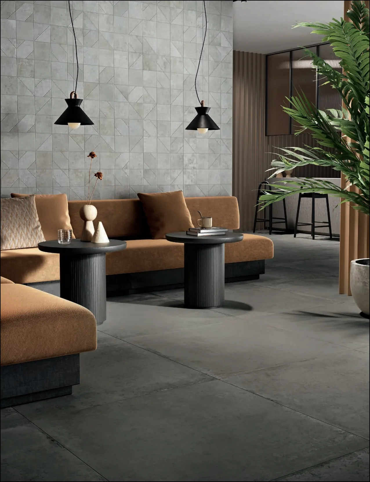 Elios Ceramica · Brooklyn Dark · Raumbeispiel