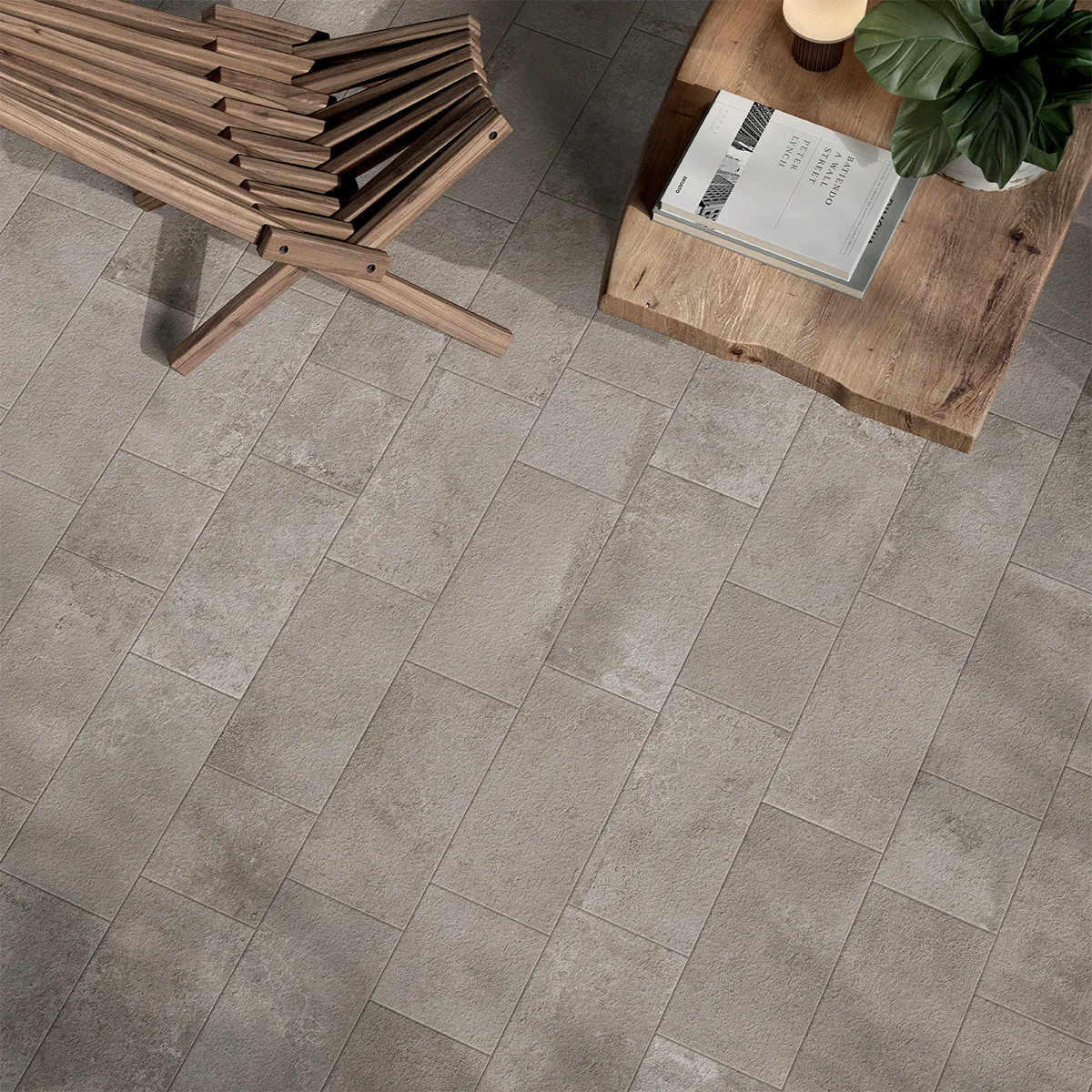 Elios Ceramica · Brooklyn Taupe · Raumbeispiel