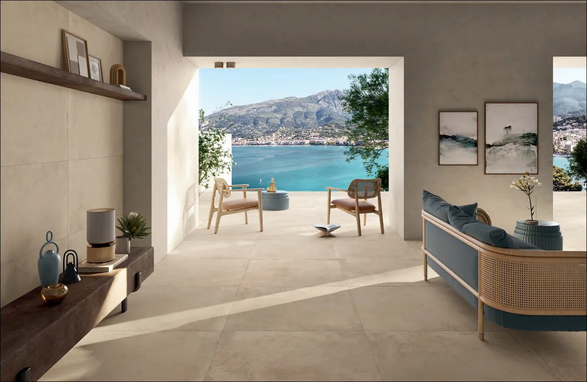 Elios Ceramica · Brooklyn Gold · Raumbeispiel