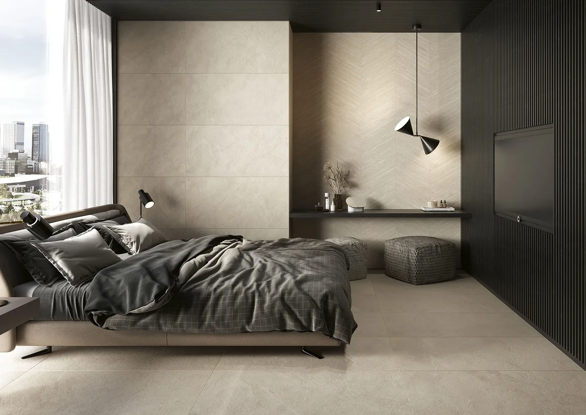 Elios Ceramica · Dolomiti Beige · Raumbeispiel
