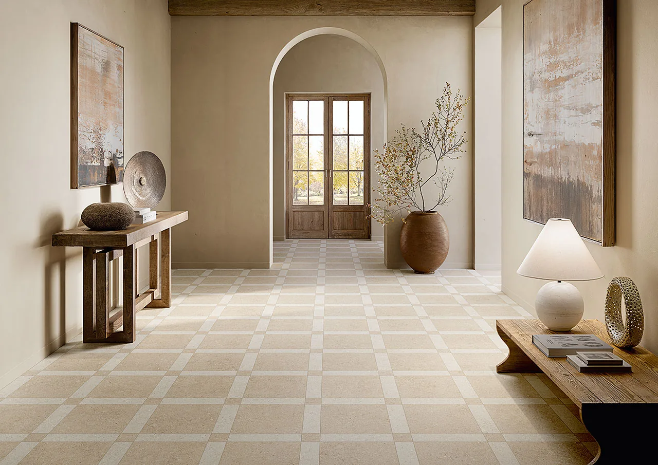 Elios Ceramica · Sedimenti White · Raumbeispiel