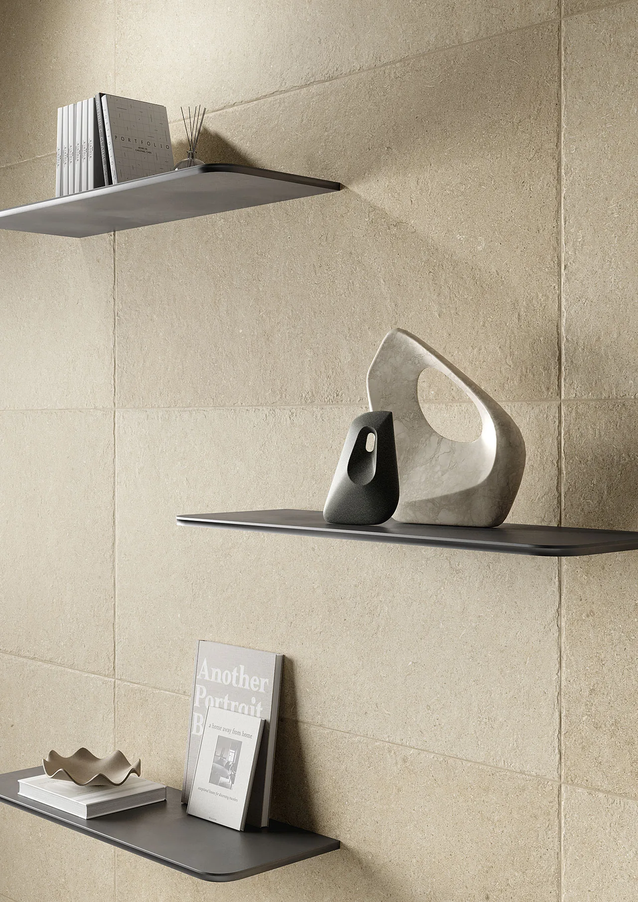 Elios Ceramica · Sedimenti Sand · Raumbeispiel