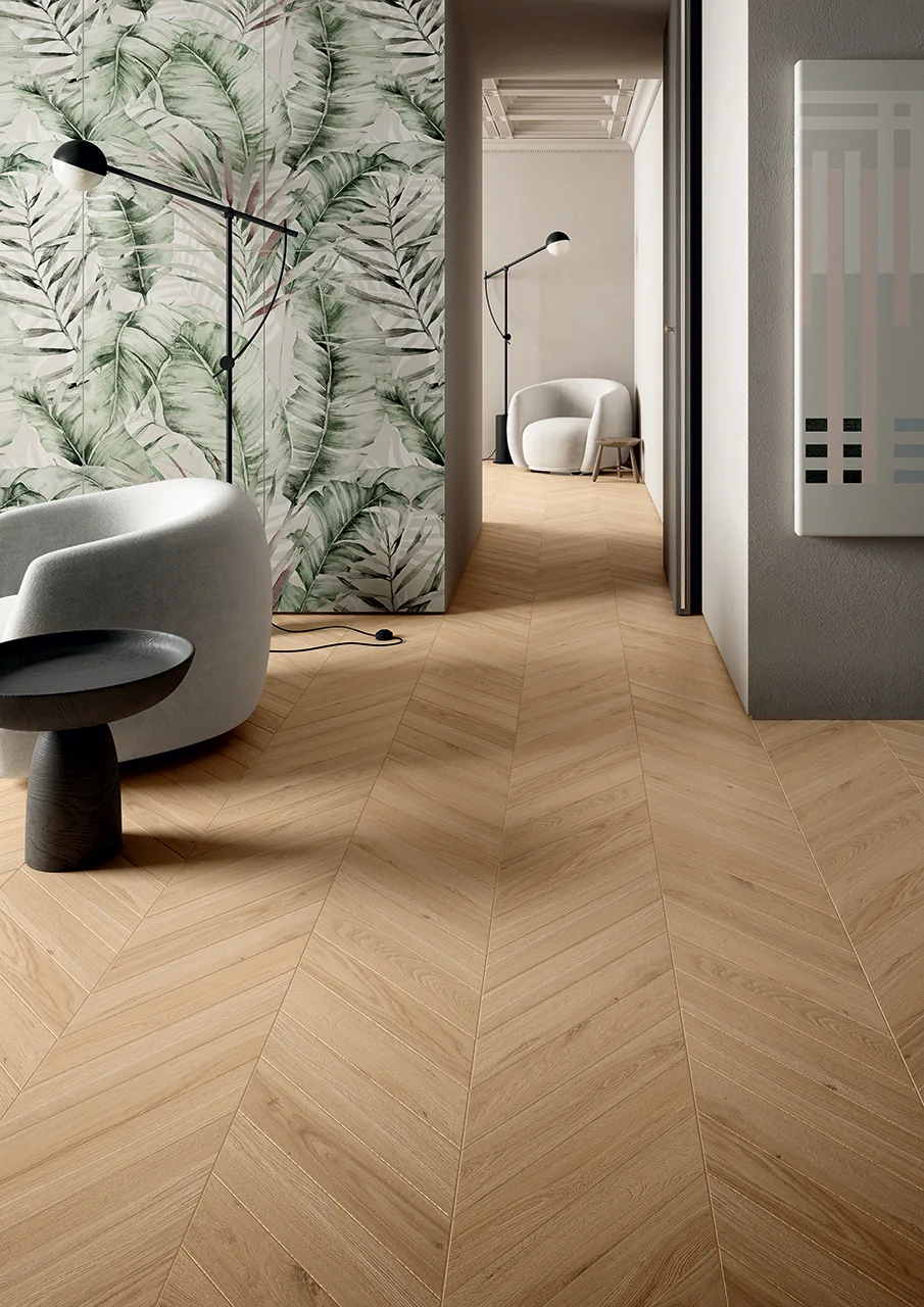 Elios Ceramica · Yosemite Honey · Raumbeispiel